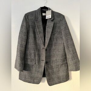 Everlane NWT Oversized plaid jacket Size 10